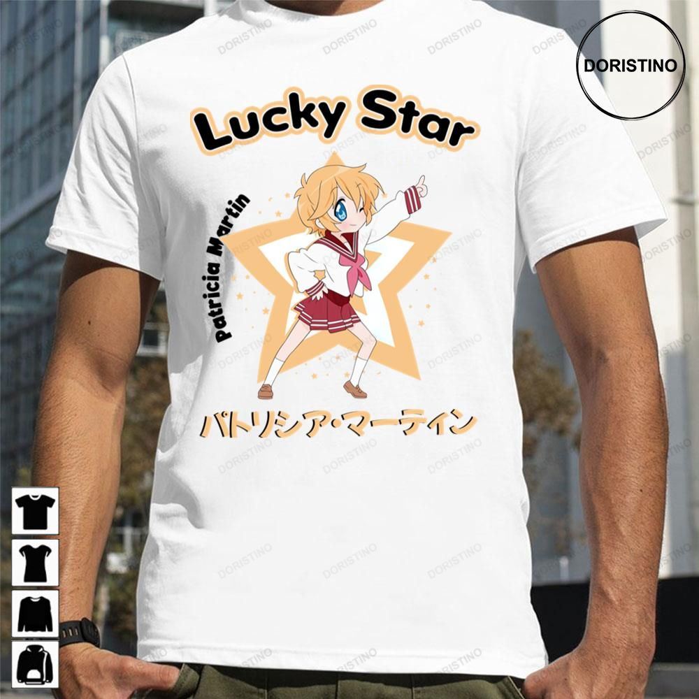 Unisex Lucky Star Patricia Martin School Life Anime Limited Edition T-shirts